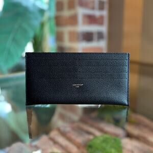 LOUIS VUITTON Pochette Félicie Empreinte Black Leather Wallet Insert